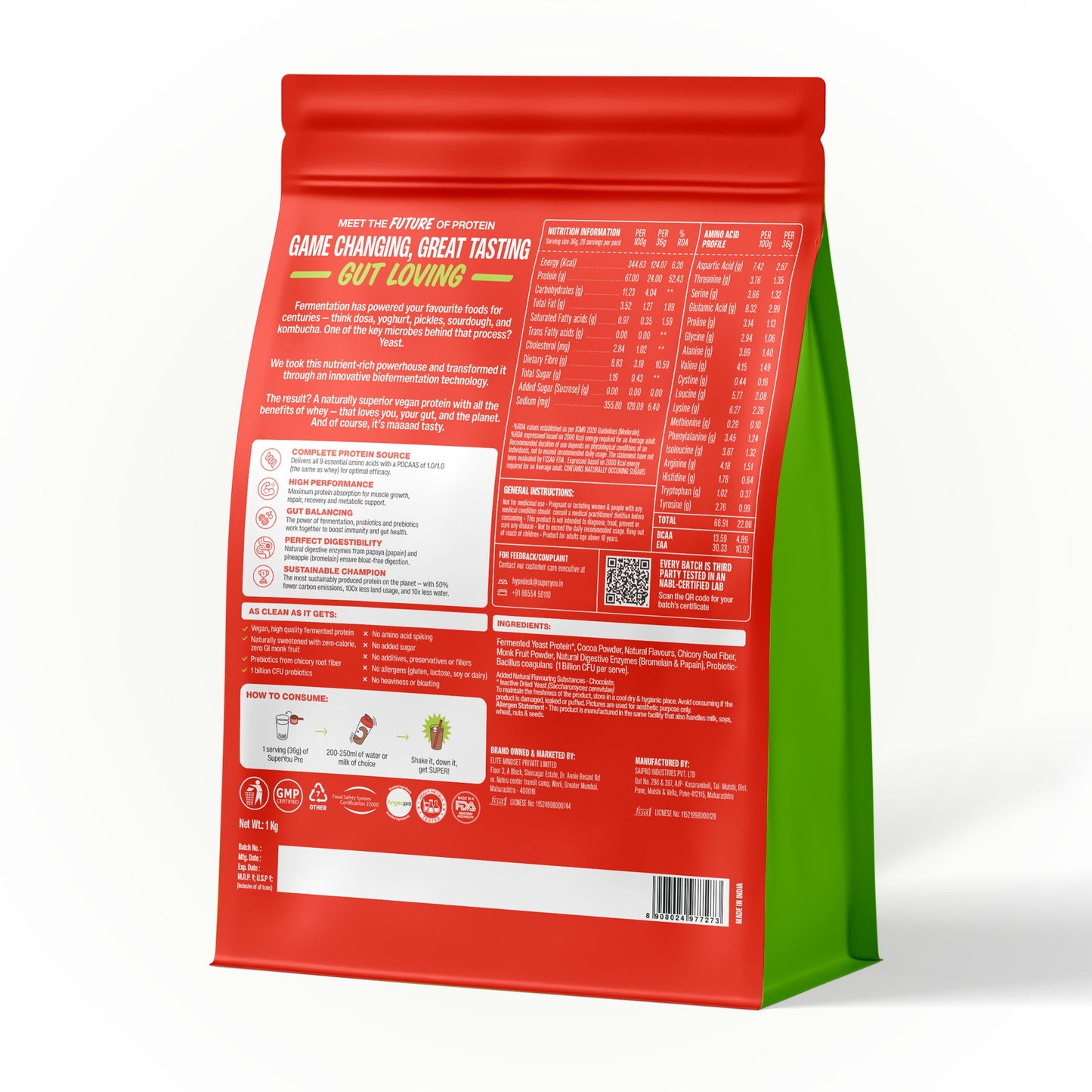 Superyou Pro Fermented Yeast Protein - chocolate | SUPERYOU at Broadway
