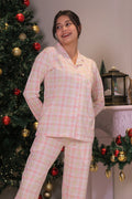 Cotton Candy Checks Full Sleeves Pyjama Set