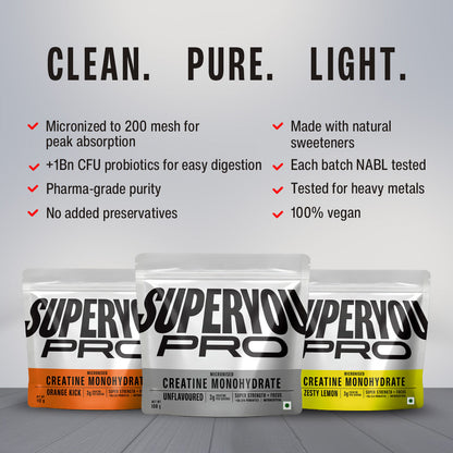 Creatine Monohydrate 112g - Orange Kick | SUPERYOU at Broadway