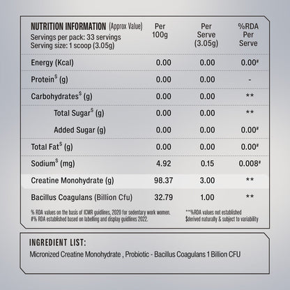 Creatine Monohydrate 100g - Unflavoured | SUPERYOU at Broadway