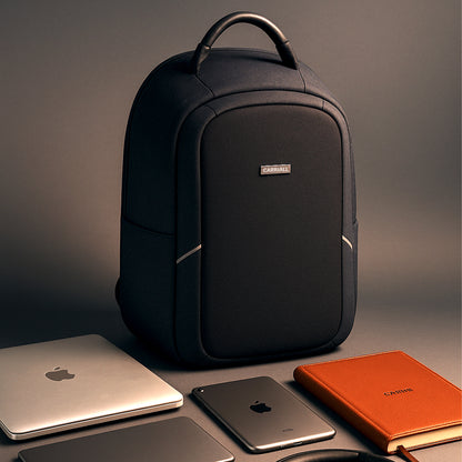 Carriall Columbus Black Smart Laptop Backpack