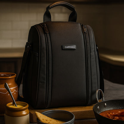 Carriall Black Meal Bag/Tiffin/Lunch Bag for Office.