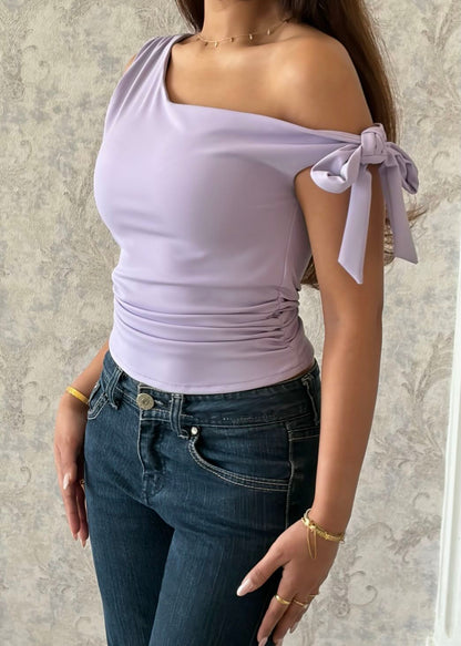 Lilac one shoulder
