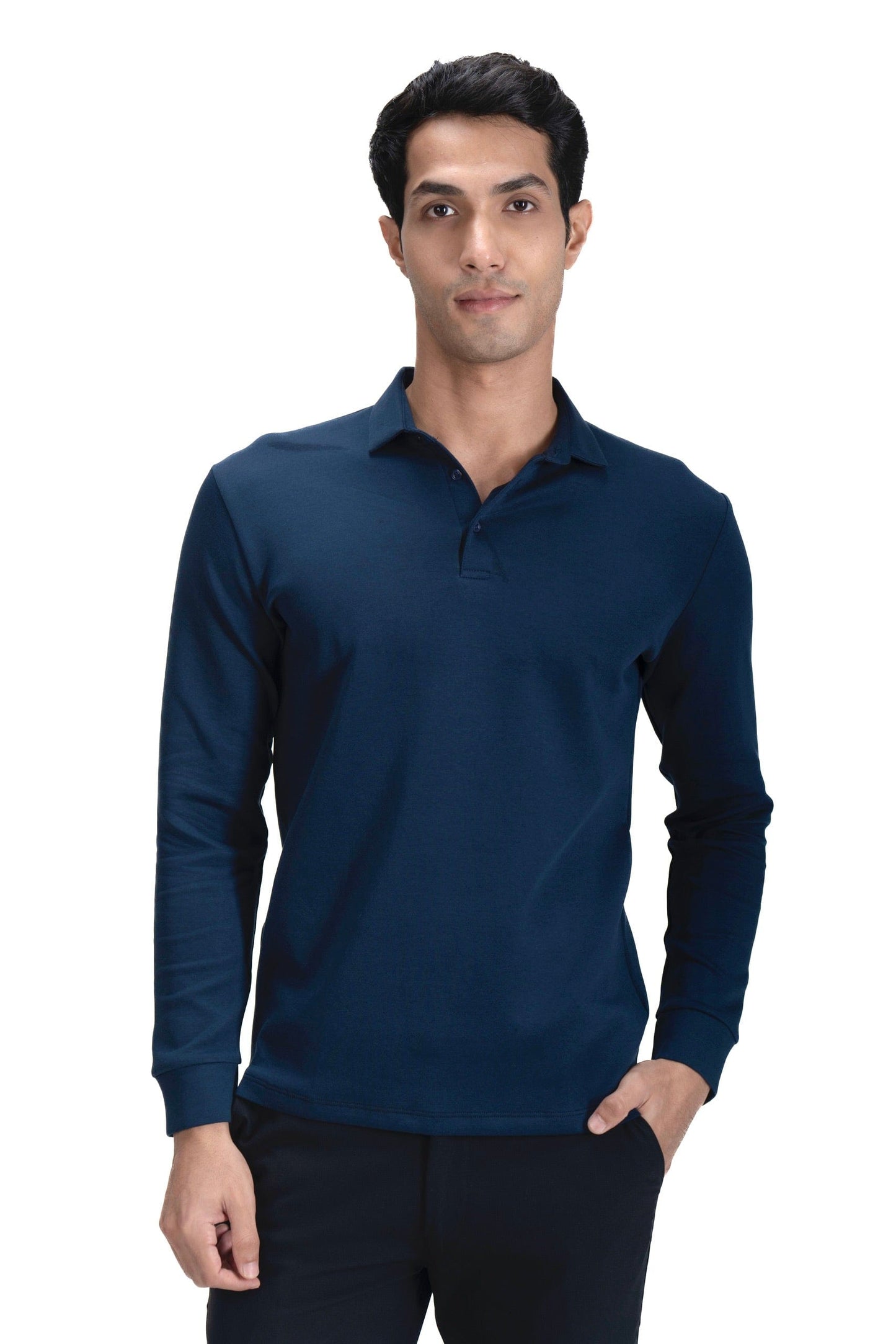 Legacy Polo Sweater - Ocean Navy