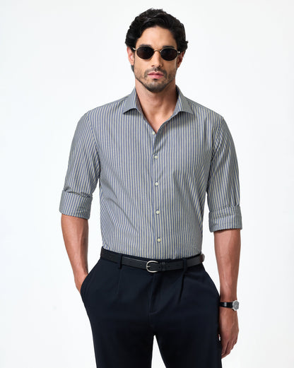 The Kingsley Stripes Nautical Dress Shirt