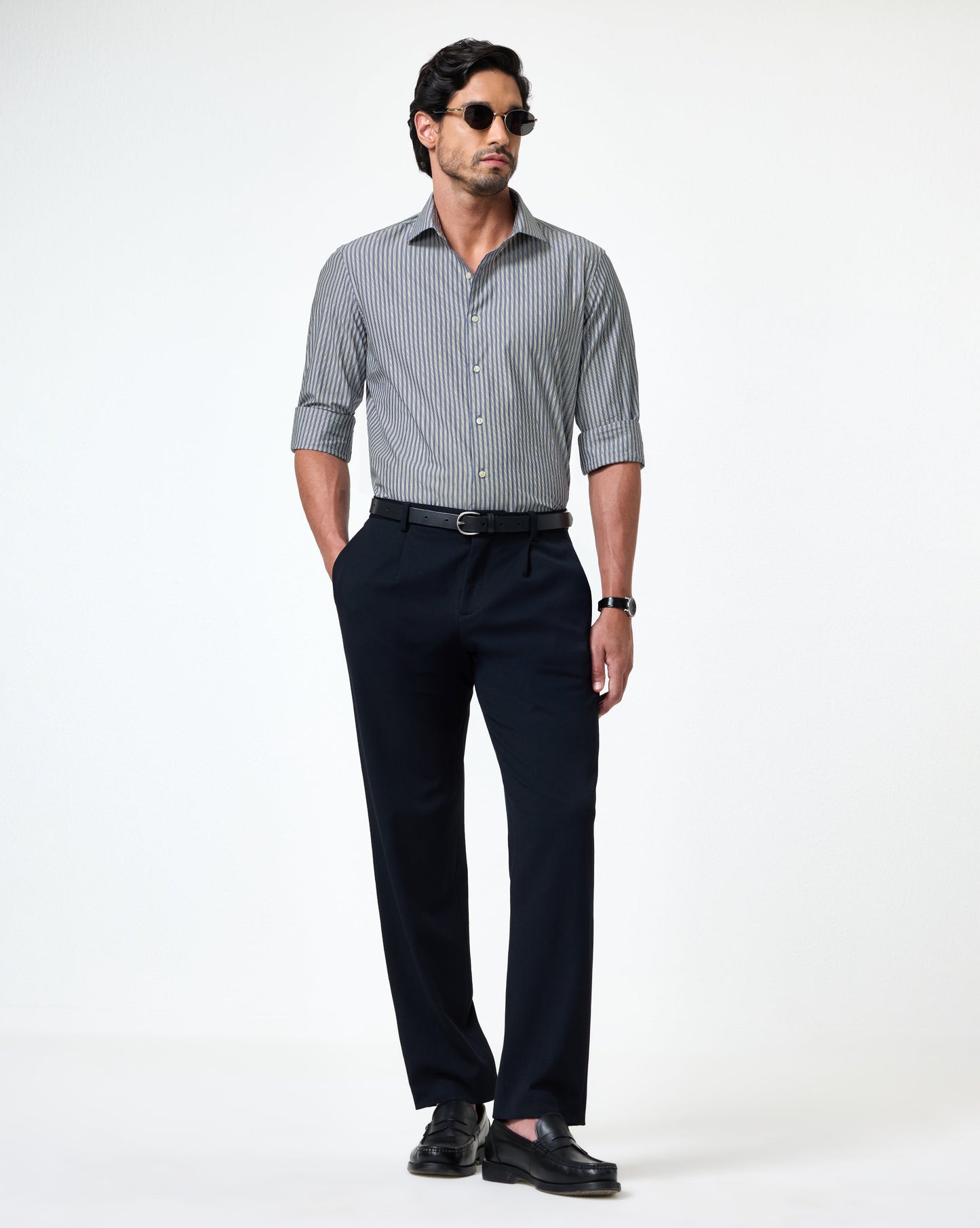 The Kingsley Stripes Nautical Dress Shirt