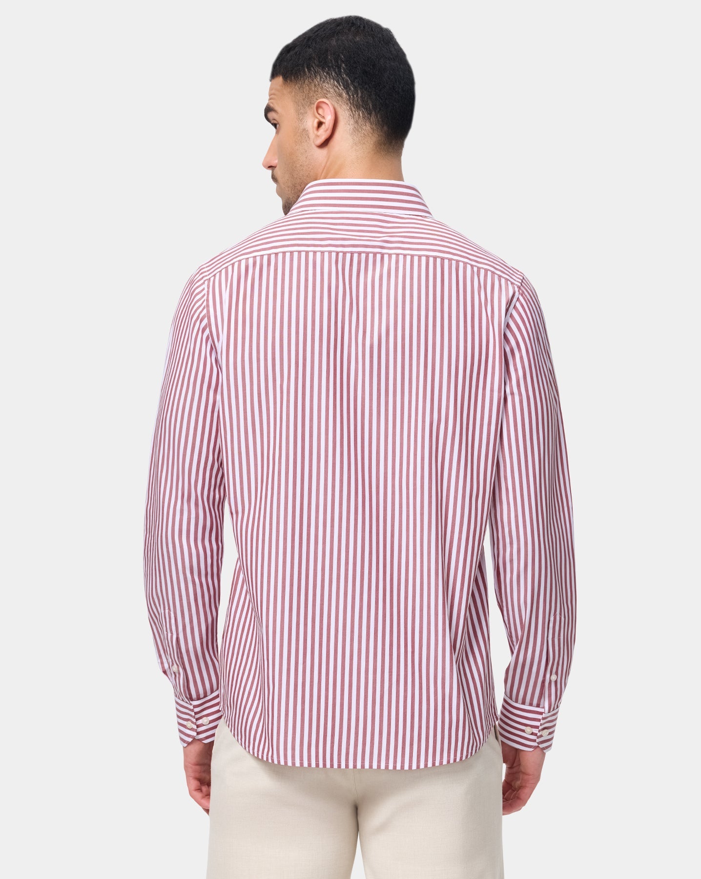 The Kingsley Stripes Ruby Dress Shirt