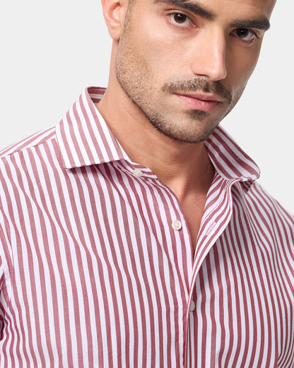 The Kingsley Stripes Ruby Dress Shirt