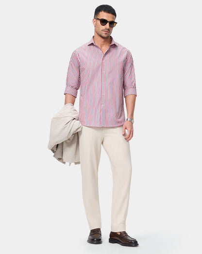 The Kingsley Stripes Ruby Dress Shirt