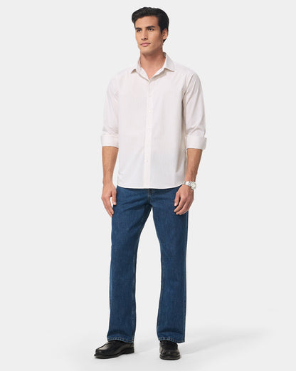 The Kingsley Stripes Cream Dress Shirt