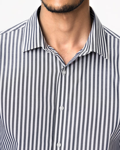 The Kingsley Stripes Checkmate Dress Shirt