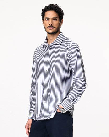 The Kingsley Stripes Checkmate Dress Shirt
