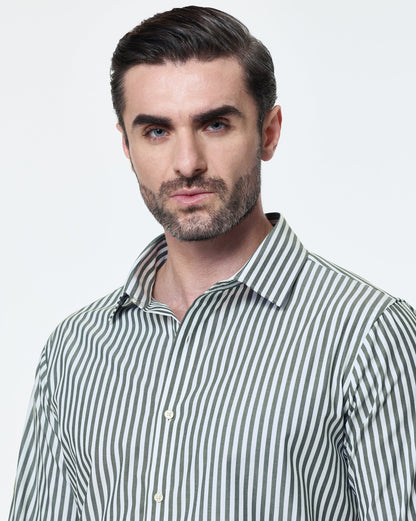 The Kingsley Stripes Meadow Dress Shirt