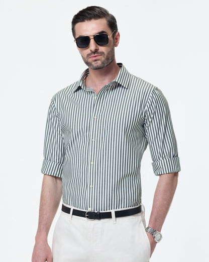 The Kingsley Stripes Meadow Dress Shirt