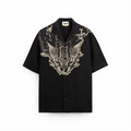 Predator Black Linen Shirt | Esthreall at Broadway