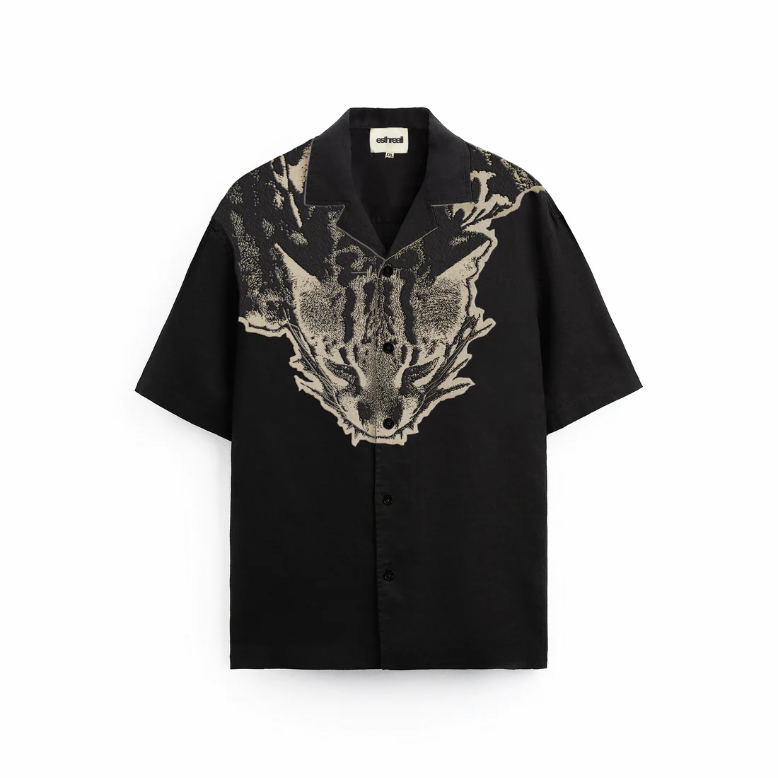 Predator Black Linen Shirt | Esthreall at Broadway