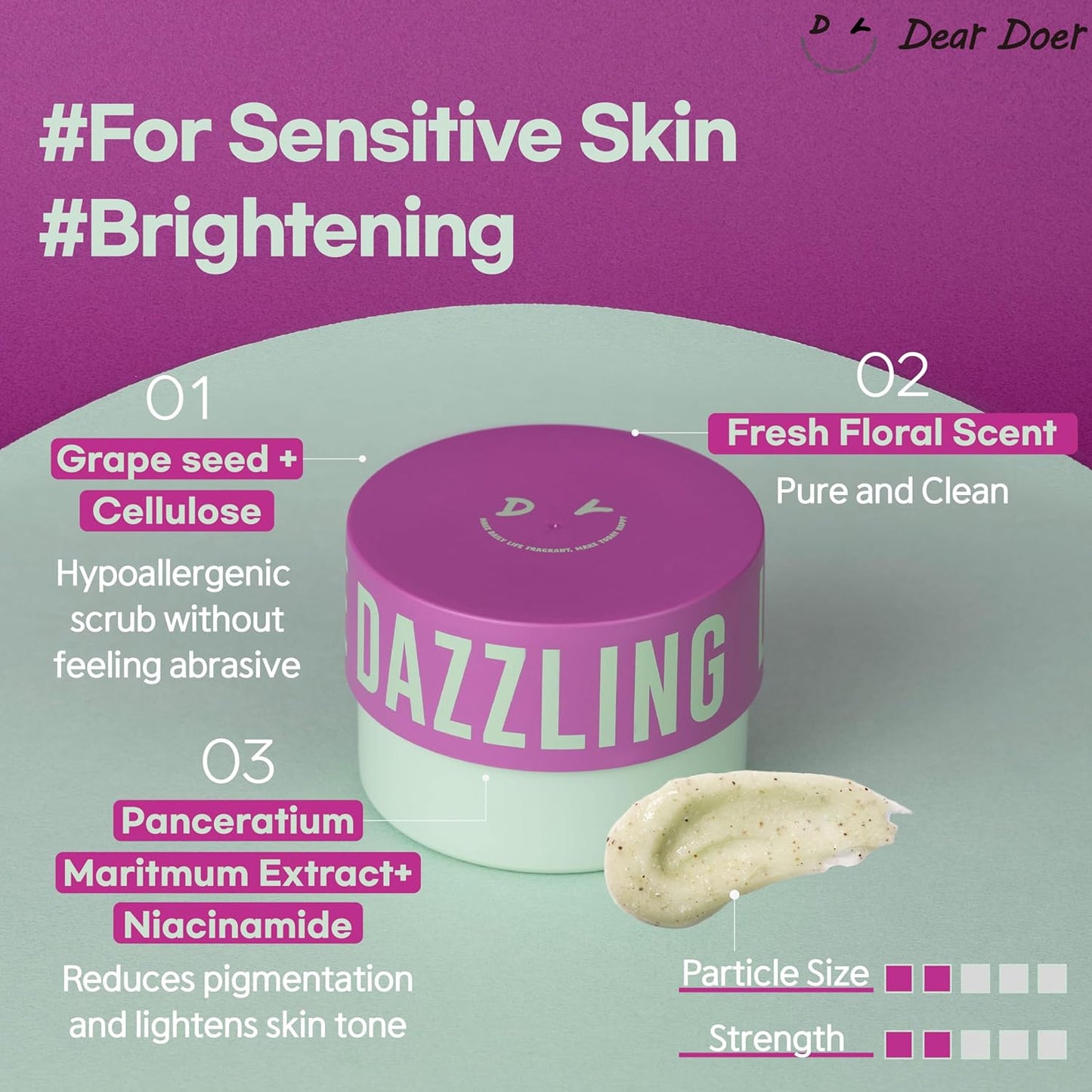 DEAR DOER DAZZLING BODY SCRUB [RADIANT]