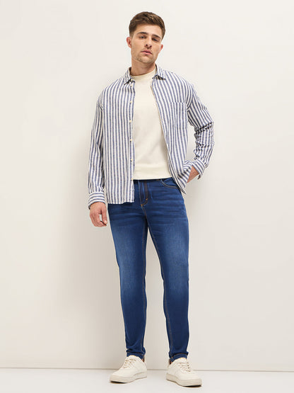 Men's Cotton Solid Skinny Fit Jean DBN-ADAME-MB