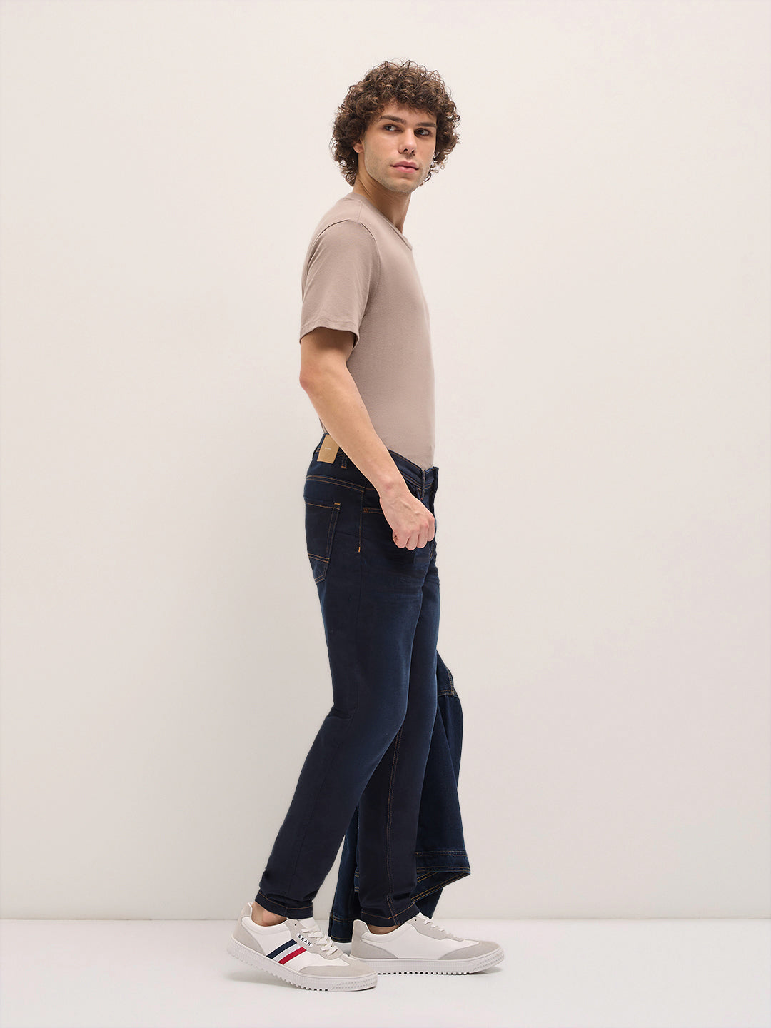 Men's Solid Skinny Fit Jean DBN-AIDENO-DB