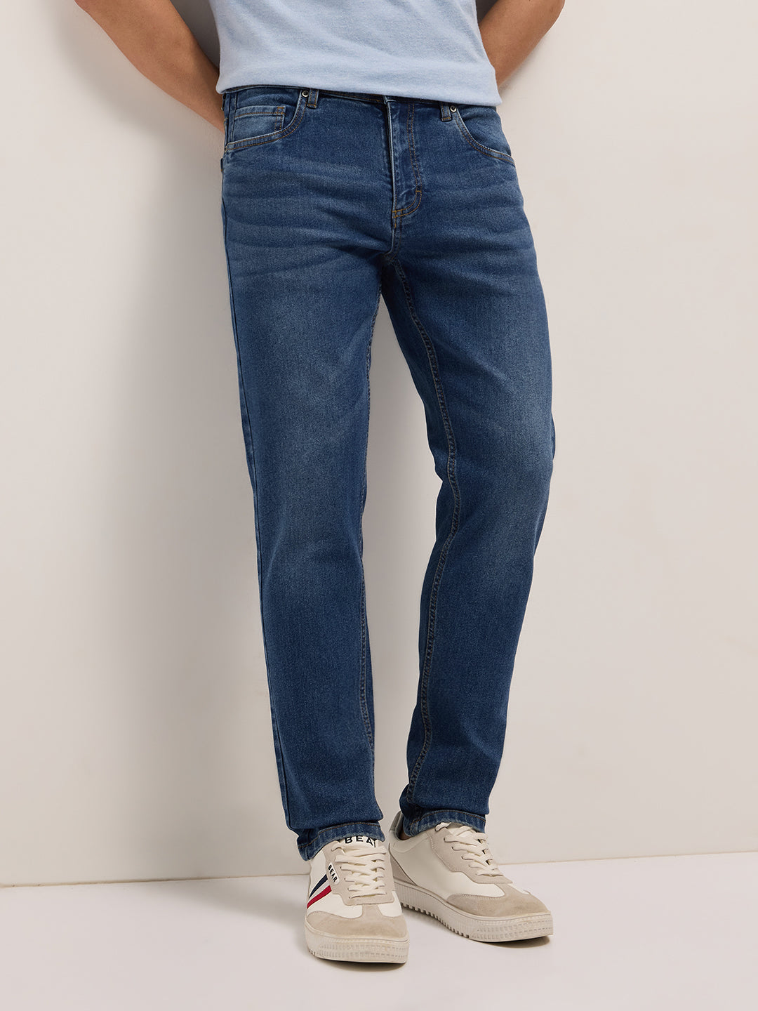 Men Mid Rise Slim Fit Light Fade Jean DBN-ANDO-MB