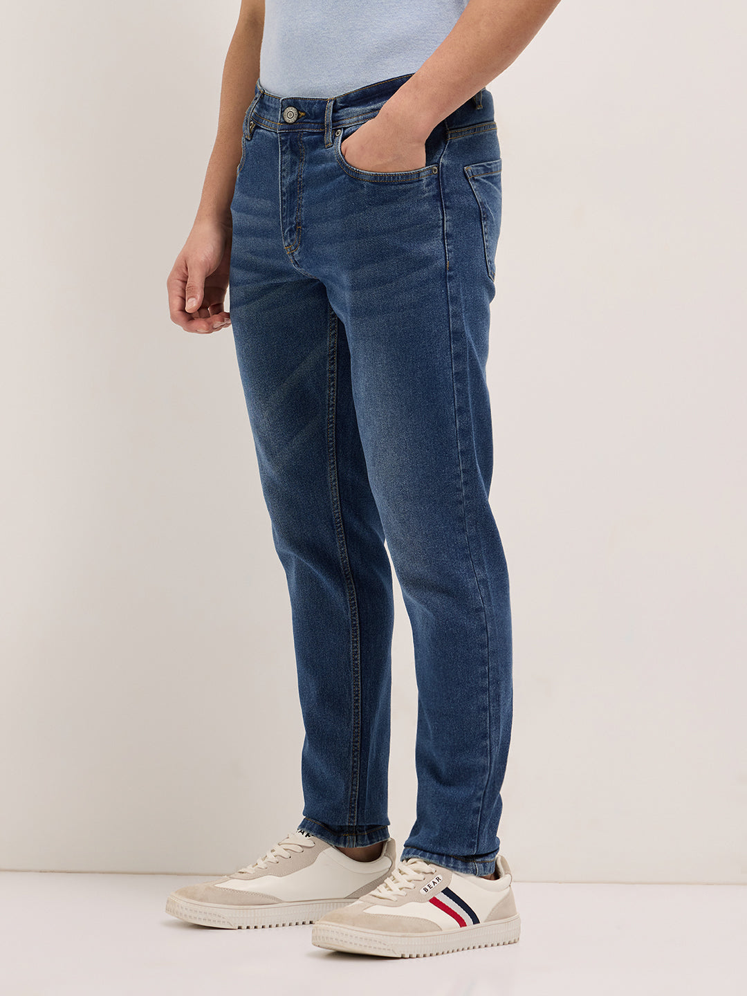 Men Mid Rise Slim Fit Light Fade Jean DBN-ANDO-MB