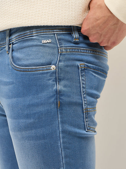 Men's Cotton Solid Skinny Fit Jean DBN-ASHER-LB