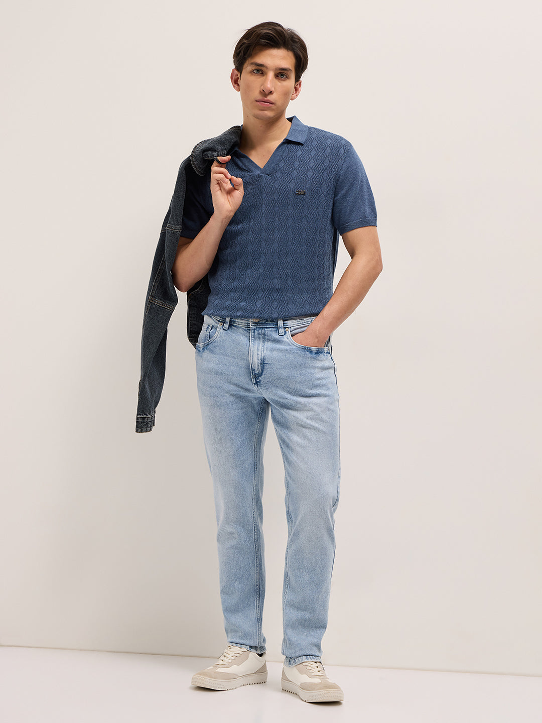 Men Mid Rise Slim Fit Light Fade Jean DBN-BELEN-LB