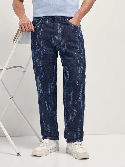 Men Cotton Straight Fit Mid Rise Jeans DBN-BISLO-BL
