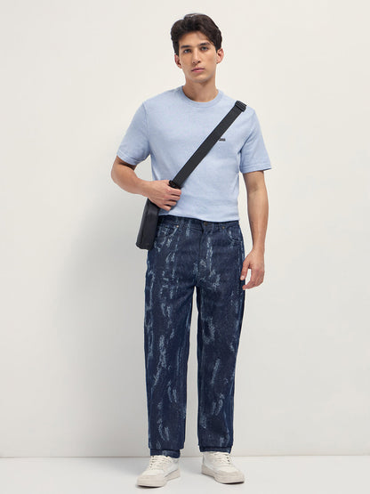 Men Cotton Straight Fit Mid Rise Jeans DBN-BISLO-BL