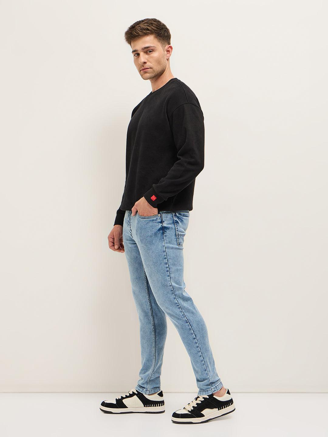 Men's Cotton Solid Skinny Fit Jean DBN-ERAR-LB
