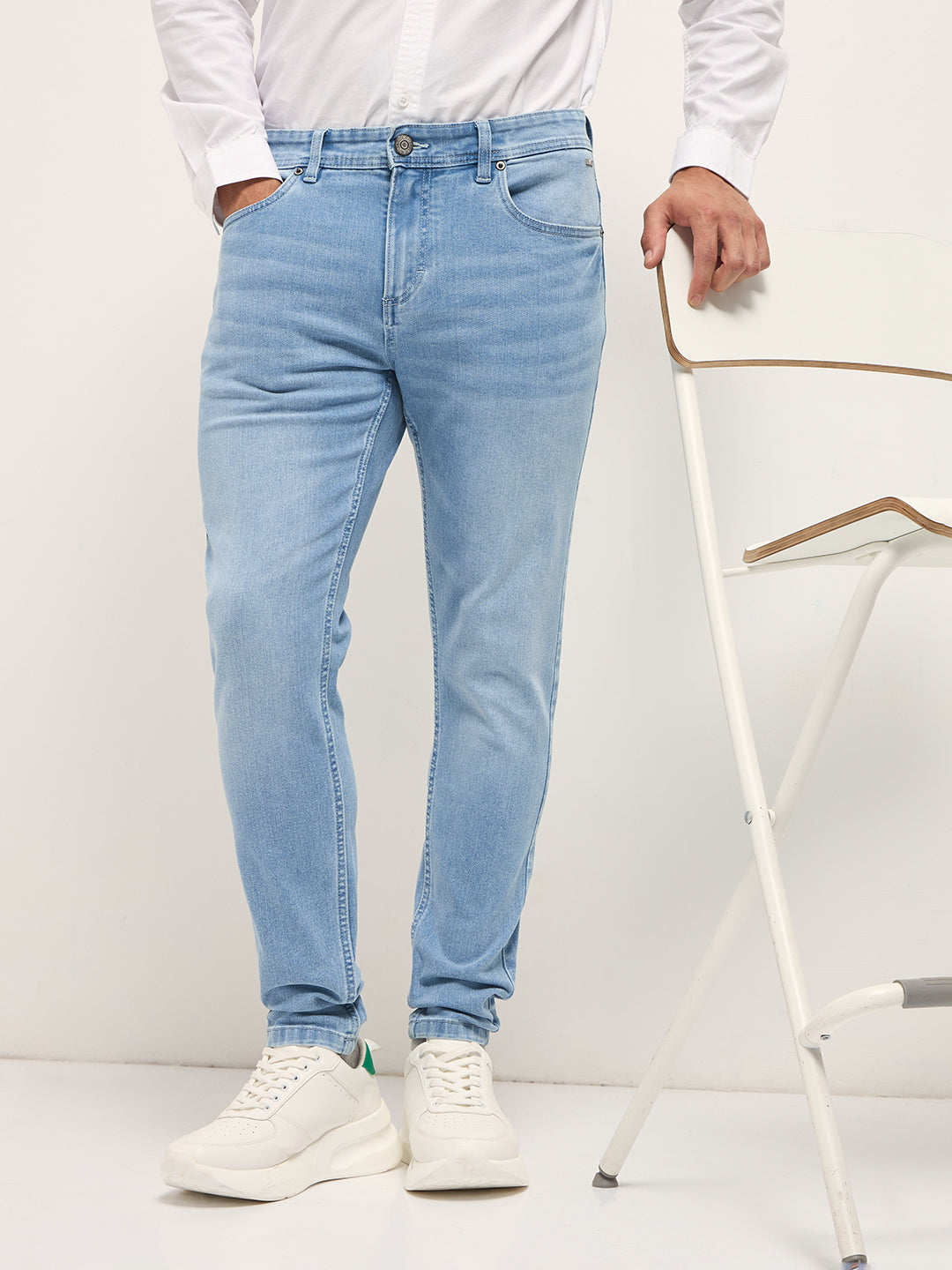 Men's Solid Cotton Skinny Fit Jean DBN-FELIP-LB
