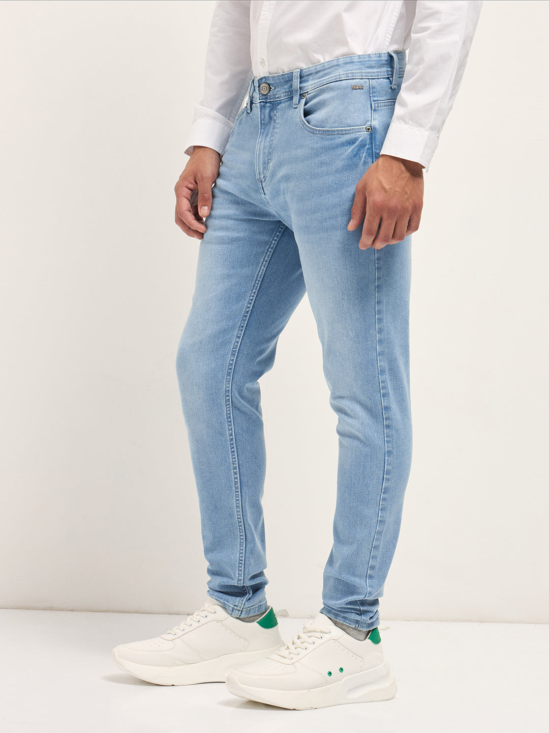 Men's Solid Cotton Skinny Fit Jean DBN-FELIP-LB