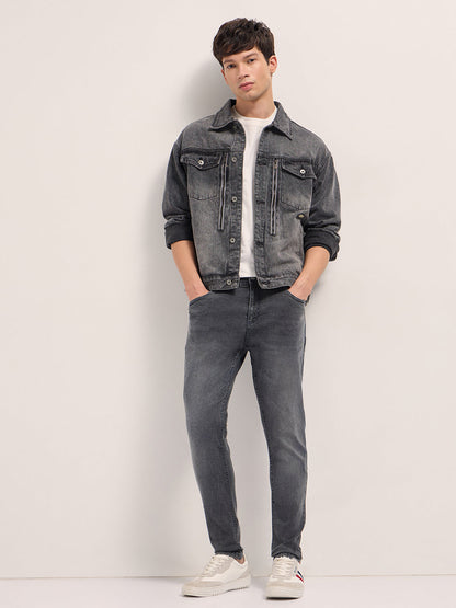Men Light Fade Mid Rise Skinny Fit Jean DBN-HECT-GY