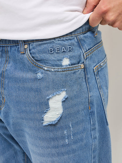 Men's Cotton Solid Relaxed Fit Jean DBN-HENRY-MB