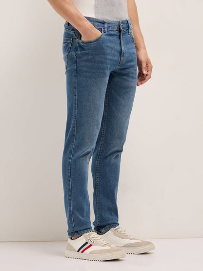 Men Light Fade Mid Rise Slim Fit Jean DBN-JAVI-MB