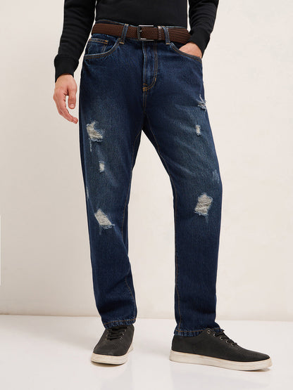 Men's Cotton Solid Relaxed Fit Jean DBN-KASASE-DB
