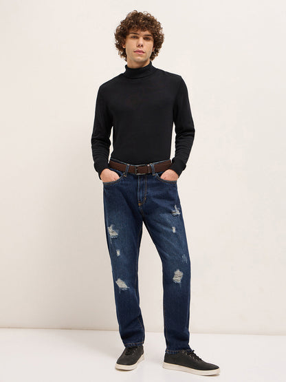 Men's Cotton Solid Relaxed Fit Jean DBN-KASASE-DB