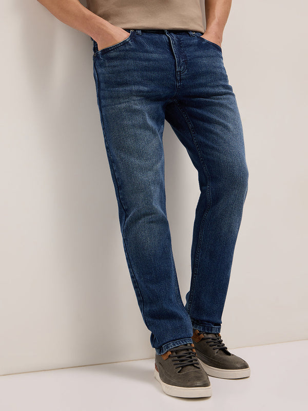 Men Light Fade Mid Rise Slim Fit Jean