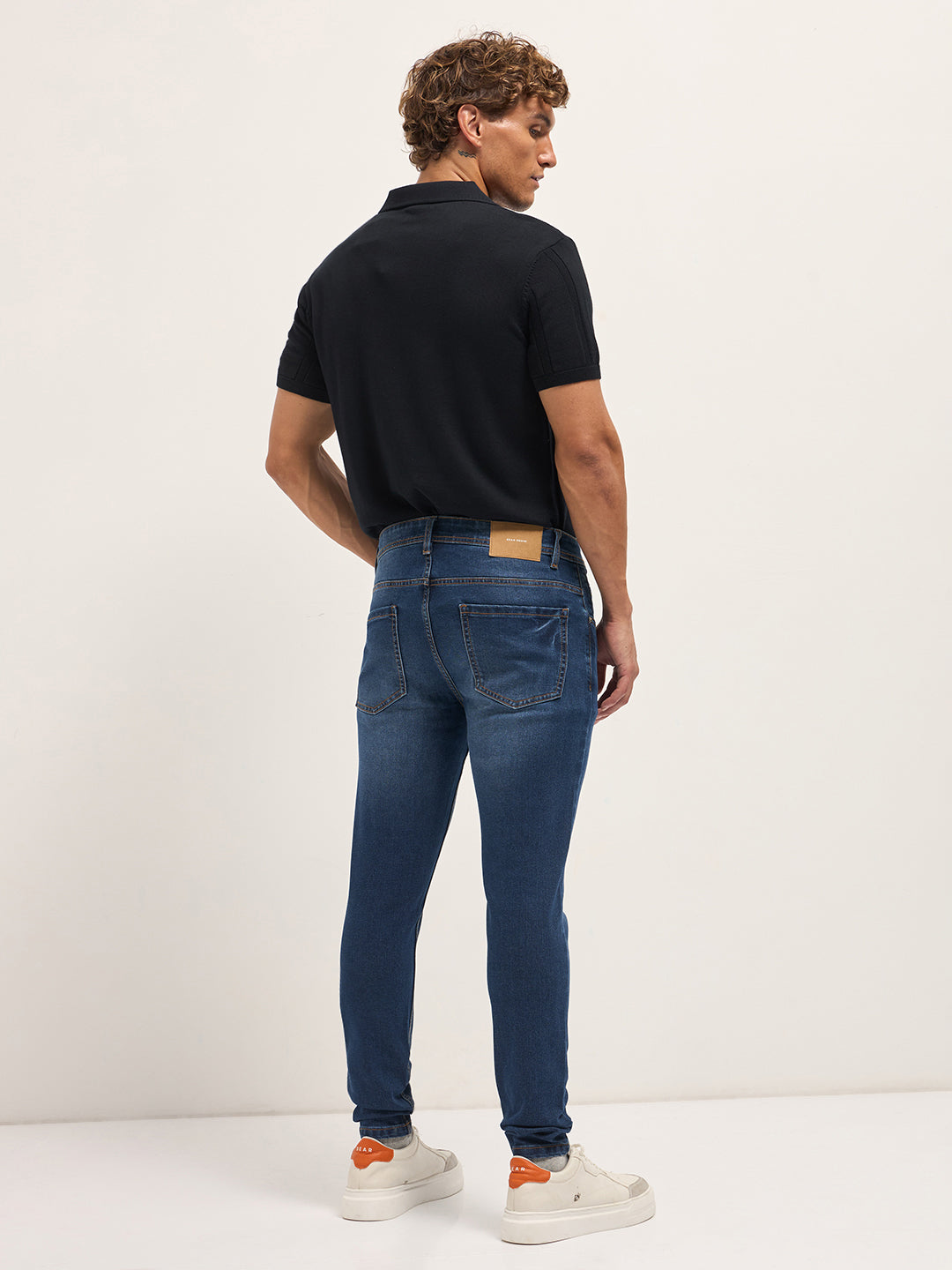 Men's Solid Cotton Skinny Fit Jean DBN-SABE-DB