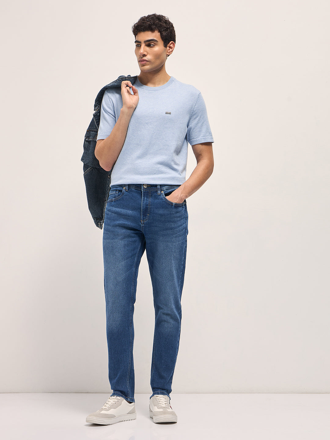 Men's Solid Slim Fit Jean DBN-SOFI-MB