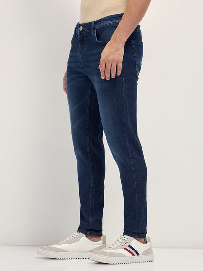 Men Cotton Mid Rise Slim Fit Jean DBN-THIA-DB