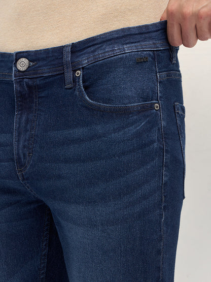 Men Cotton Mid Rise Slim Fit Jean DBN-THIA-DB