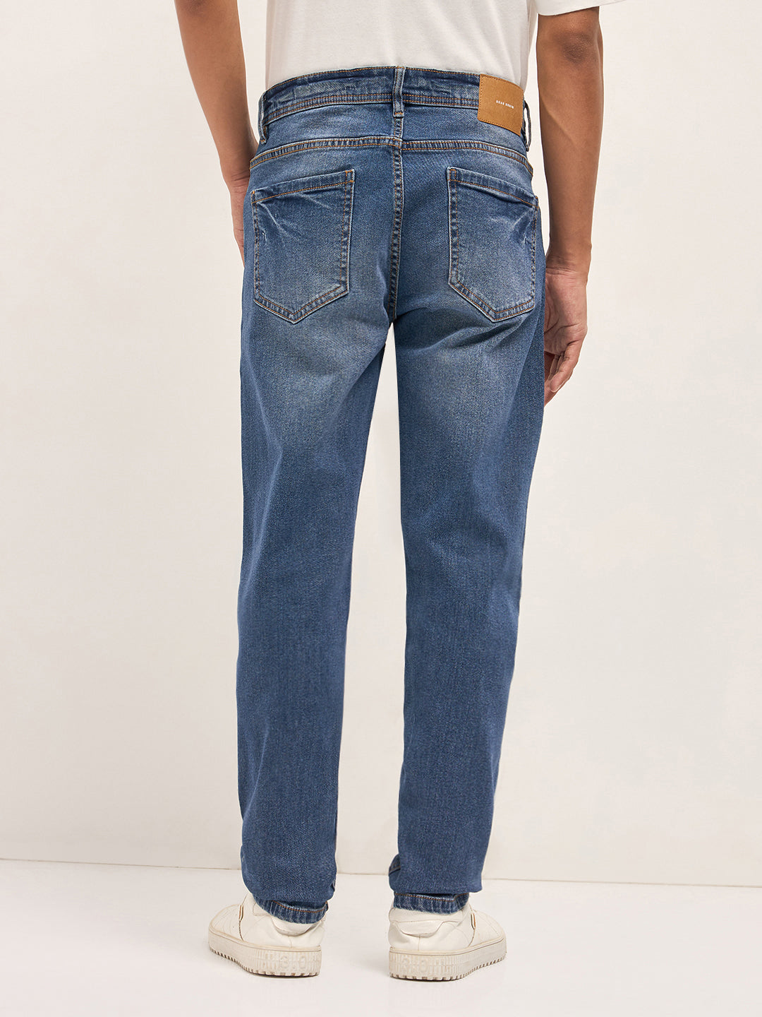 Men Cotton Mid Rise Distressed Slim Fit Jean DBN-VALE-MB