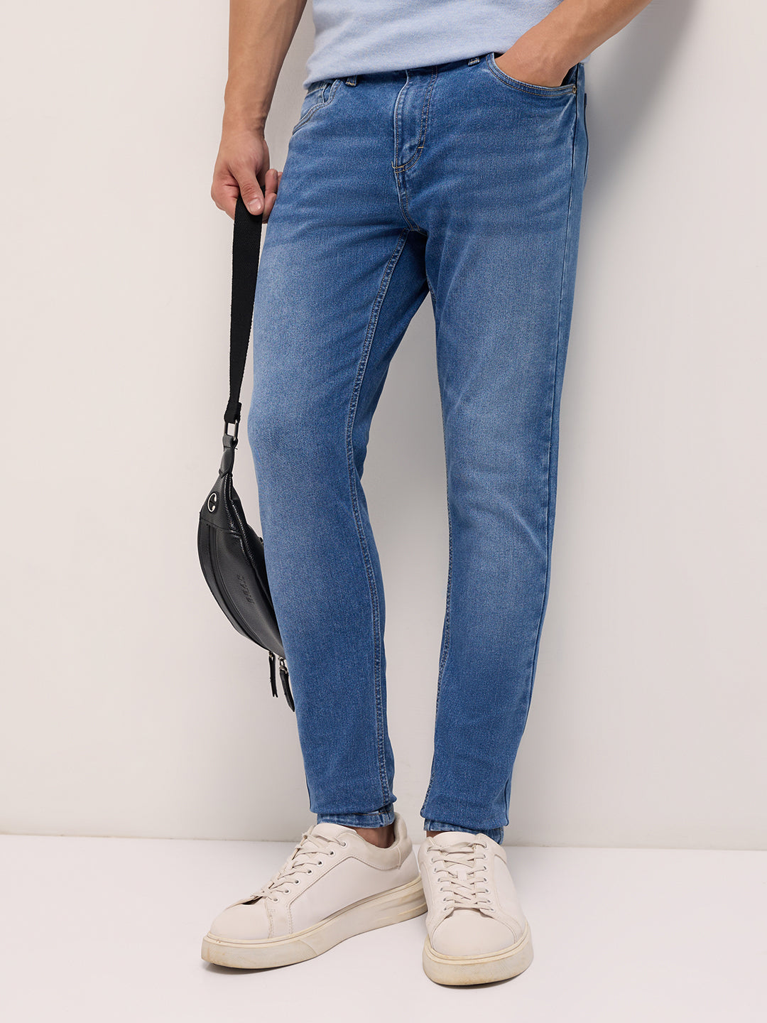 Men's Cotton Washed Skinny Fit Jean DBN-VALER-MB