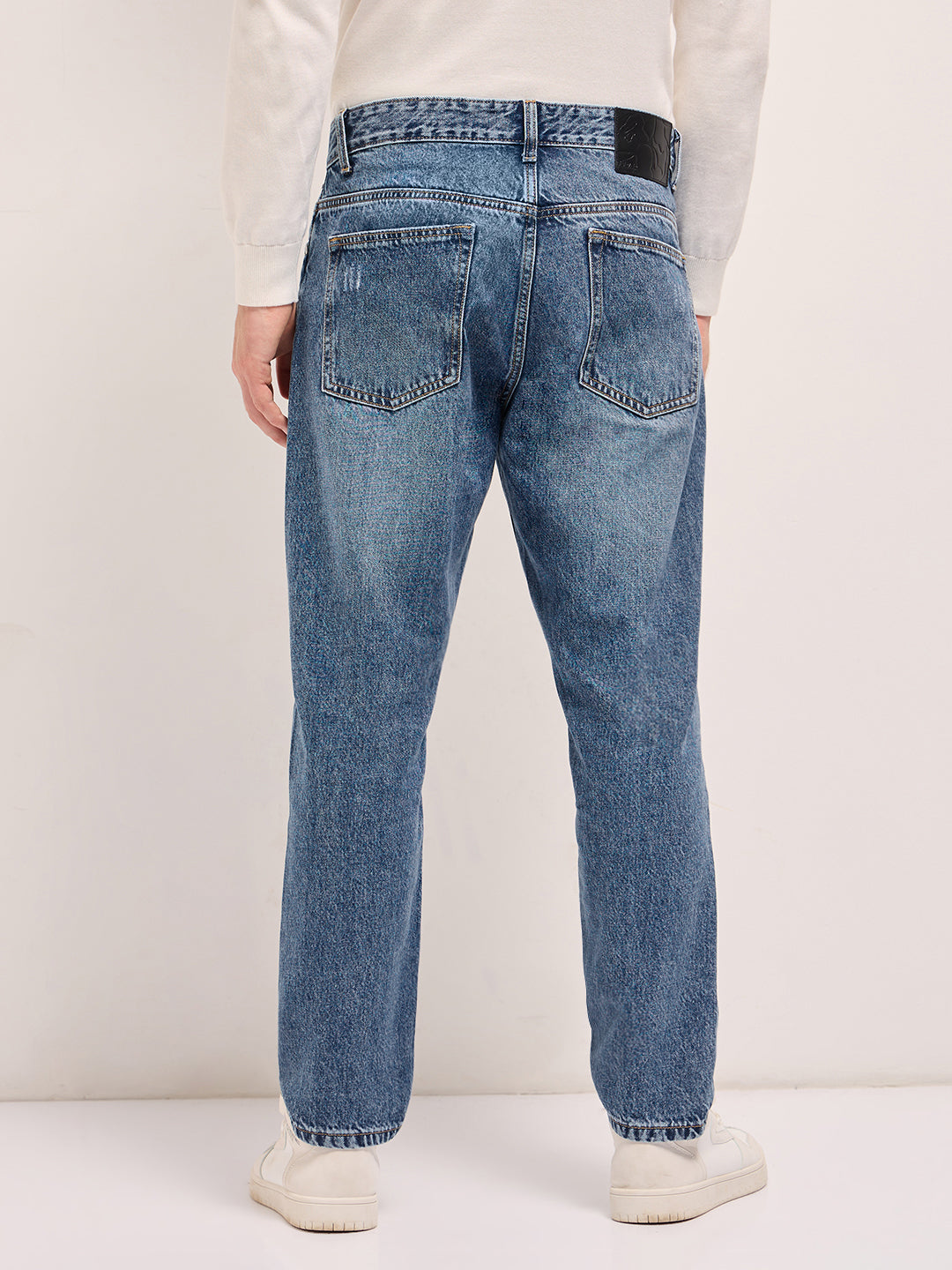 Men's Cotton Midly Distressed Jeans DBN-VERDI-LB