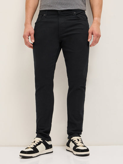 Men's Cotton Solid Slim Fit Jean DBN-VIEQS-BK