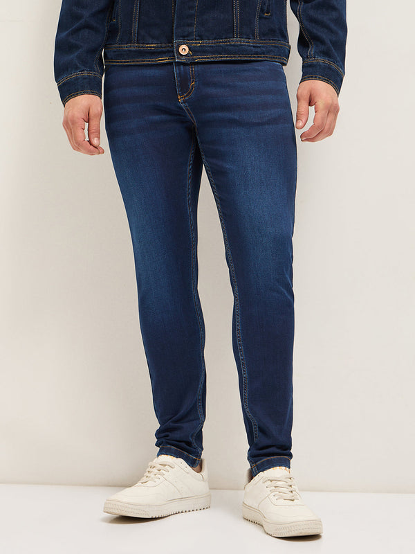 Men's Cotton Solid Skinny Fit Jean DBN-WILLIAM-MB