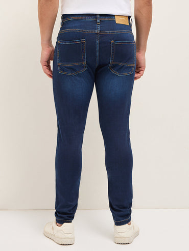 Men's Cotton Solid Skinny Fit Jean DBN-WILLIAM-MB