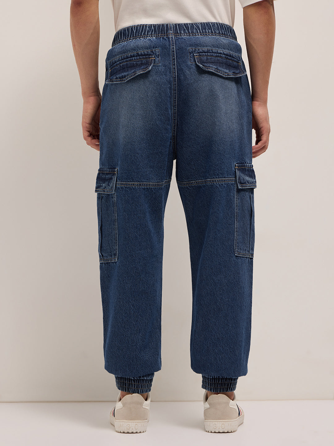 Men's Baggy Fit Jogger-Style jean with Cargo Pockets DBN-ZIROM-MB