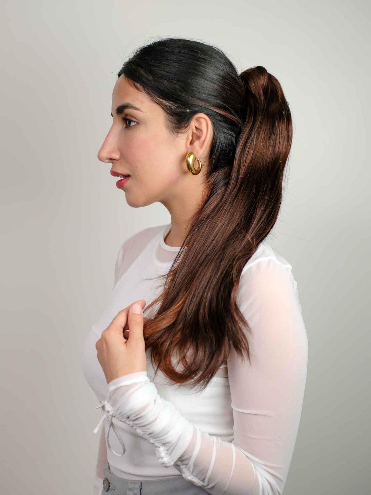 Claw clip ponytail for extreme volume | Nish Hair